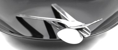 kaşık çatal bıçak ve çanak