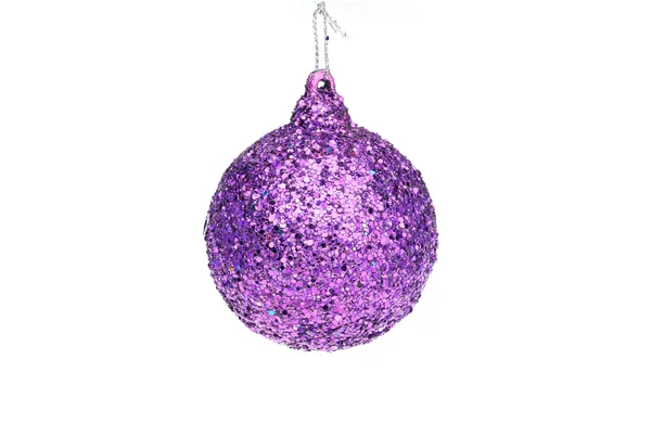 Purple christmas ball. — Stock Photo, Image