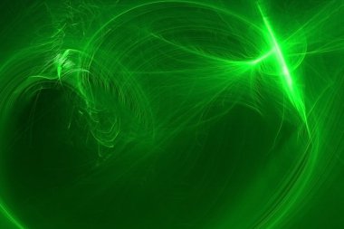 yeşil dairesel dalga kızdırma. Aydınlatma etkisi soyut arka plan fo