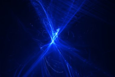 Mavi parlaklık dalga. Aydınlatma etkisi arka plan için senin otobüs