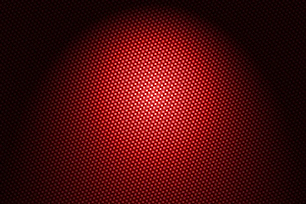 Прожектор на фоні червоного вуглецевого волокна . — стокове фото