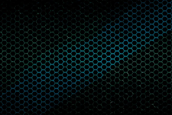 Black, blue and green metallic mesh background texture — Stock Photo, Image