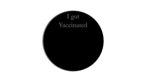 Animierte Illustration Für Impfkampagne — Stockvideo