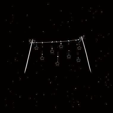 Gece gökyüzündeki saf yıldızlar