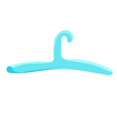 Elbise askıları. Gardırop askısı. Vektör illüstrasyonu