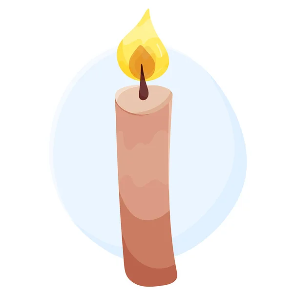 Brennende Kerze Ewige Erinnerung — Stockfoto