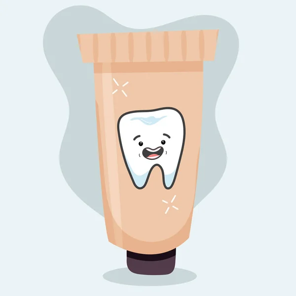 Toothpaste Depicting Teeth Toothpaste Teeth Image — Stock Photo, Image