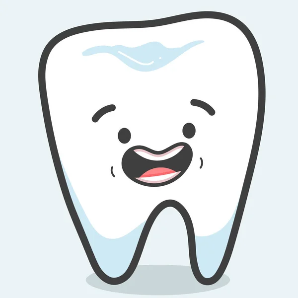 Cute Healthy Tooth Vector Illustration — Stock Photo, Image