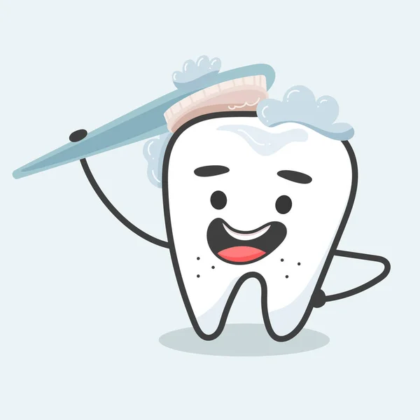 Οδοντιατρική Περίθαλψη Βουρτσίζεις Δόντια Σου — Φωτογραφία Αρχείου