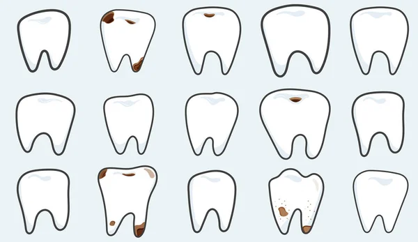 Big Set Teeth Healthy Teeth Caries Dental Disease — 스톡 사진