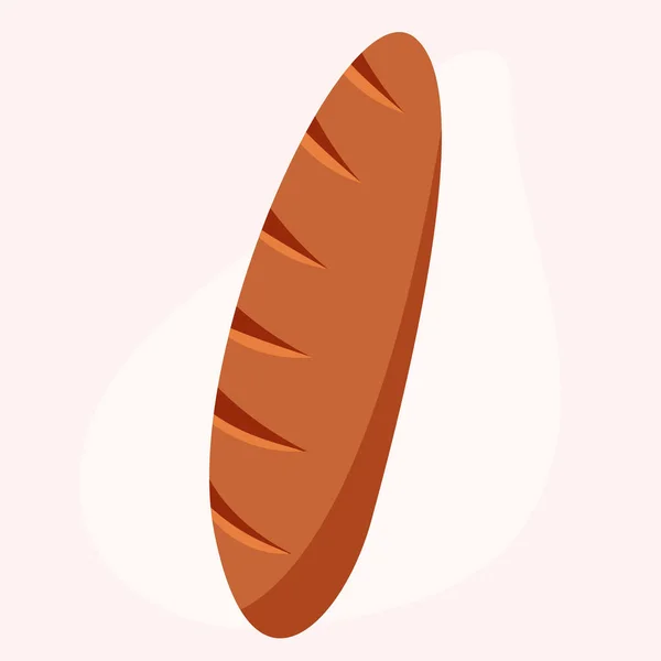 Baguette Francesa Ilustración Vectorial — Vector de stock