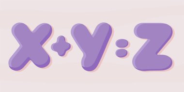 Beyaz arka planda formül vektör çizimi. tasarım karalama biçimi - el çizimi