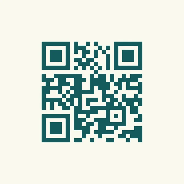 Düz biçimli QR kod vektör illüstrasyonu