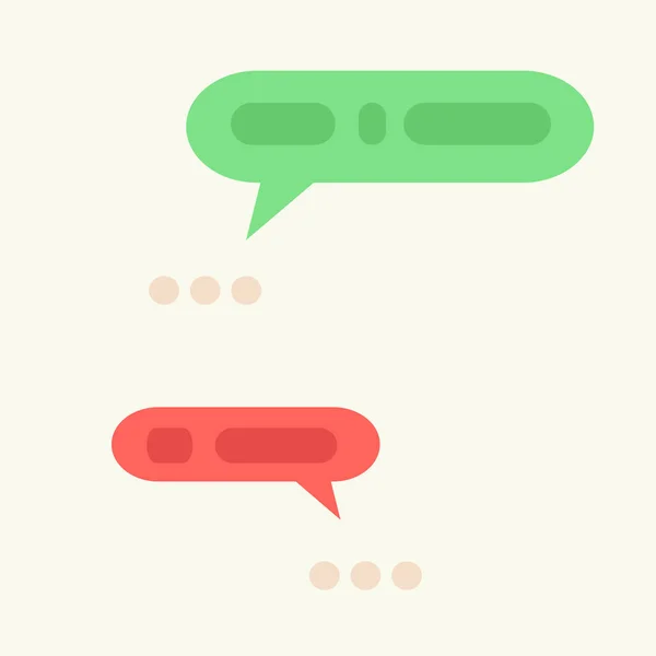 Şebekedeki yazışmalar. Pazarlık konsepti. Vektör illüstrasyonu