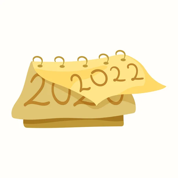 Bir yıllık takvim. Düz biçimli vektör illüstrasyonu