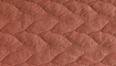 Kahverengi desenli yeni bir kumaş dokusu. İç dekorasyon, moda veya tekstil projeleri için mükemmel..