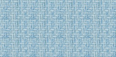 Mavi keten dokusu görünür liflerle yakın plan. Sürdürülebilir moda, iç tasarım ve doğal titreşimler için harika.