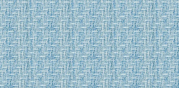 Mavi keten dokusu görünür liflerle yakın plan. Sürdürülebilir moda, iç tasarım ve doğal titreşimler için harika.
