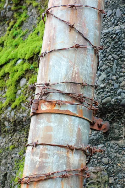 Pólo de utilidade abandonado — Fotografia de Stock