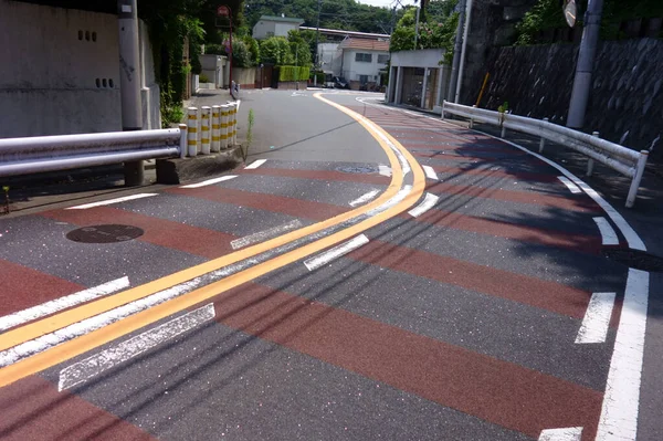 Giorno Mezza Estate Autostrada Con Una Curva Dolce — Foto Stock