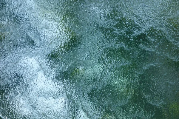 Waterstroompatroon Door Het Eindeloze Oppervlak Van Het Glas — Stockfoto