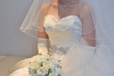 Gelin imajı, gelin, zarif ve parlak, çok zarif ve harika gelinlik.