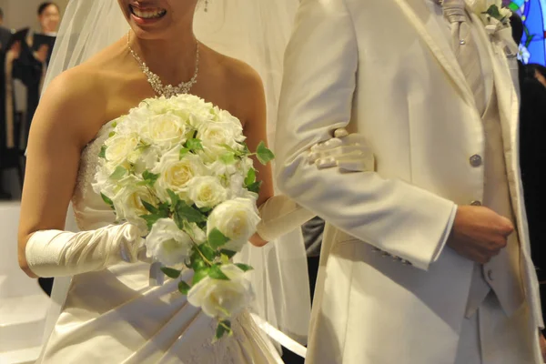 Bruidsbeeld Liefdeslied Sierlijk Briljant Zeer Elegante Prachtige Ceremonie Bruiloft — Stockfoto