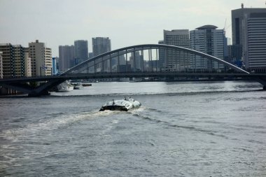 Modern açılış ve kapanış rıhtımı ve demir köprünün iskelet tasarımı harika.