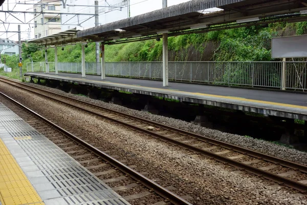 Modello Piattaforma Della Stazione Ferroviaria Senza Equipaggio — Foto Stock