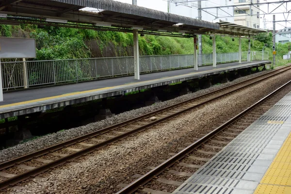 Modello Piattaforma Della Stazione Ferroviaria Senza Equipaggio — Foto Stock