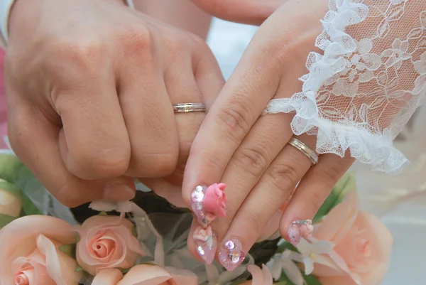 Amor eterno del cristal, imagen nupcial — Foto de Stock