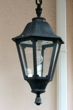 Antik mavi lamba gölge