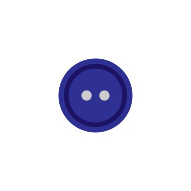 Düğme simgesini giydir. Moda sembolü. Logo tasarım ögesi