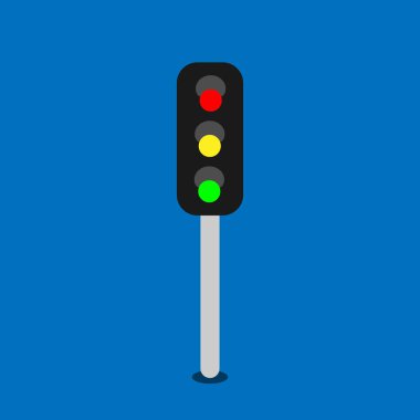 Trafik ışığı simgesi. Semfora sembolü. Logo tasarım ögesi