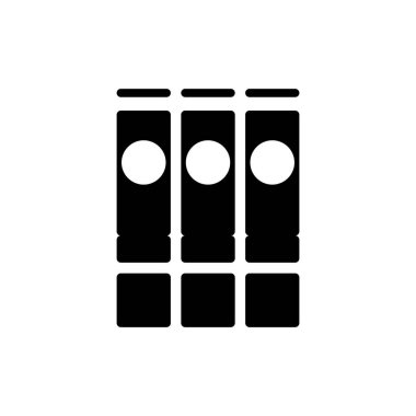 Kitapların düz simgesi. Basit bir eğitim sembolü. Logo tasarım elemanı. Tişört baskısı. Çıkartma için vektör.