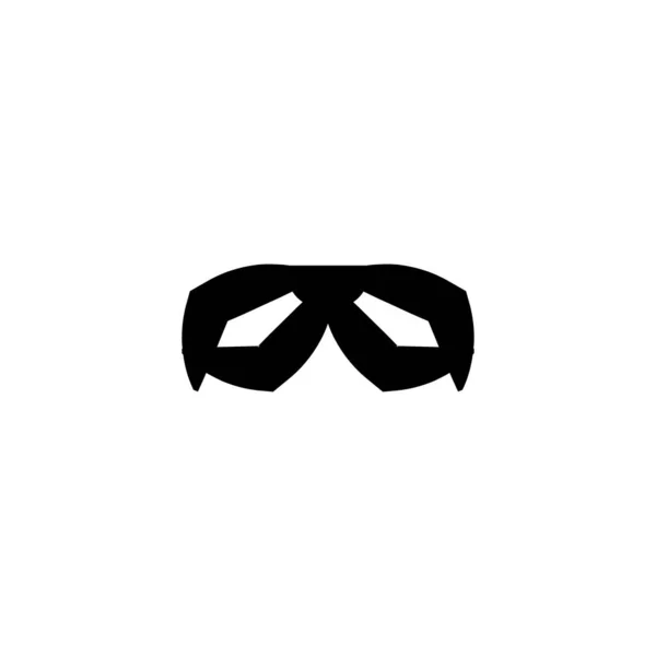 マスクフラットアイコンを表示します シンプルなスタイルの仮面舞踏会のポスターの背景記号 パーティーのサインだ ロゴデザイン要素 Tシャツ印刷 ステッカー用ベクター — ストックベクタ