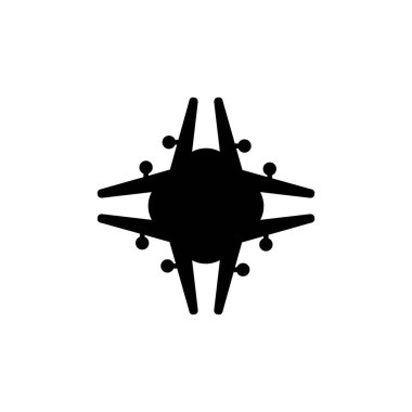 Hristiyan haç düz ikonu. Basit bir Hıristiyan dini bayramı poster sembolü. Logo tasarım elemanı. Tişört baskısı. Çıkartma için vektör.