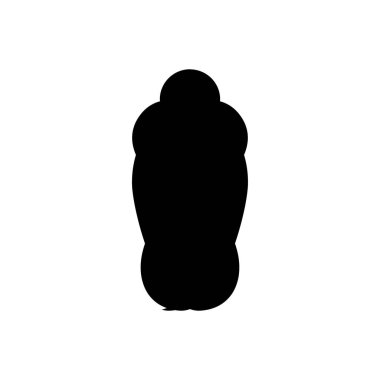 Giysileri kundaklama ikonu. Basit bir bebek mağazası poster sembolü. Logo tasarım elemanı. Tişört baskısı. Çıkartma için vektör.