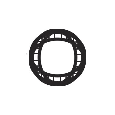 Halka düz simge. Basit bir lüks mücevher arkaplan sembolü. Logo tasarım elemanı. Tişört baskısı. Çıkartma için vektör.