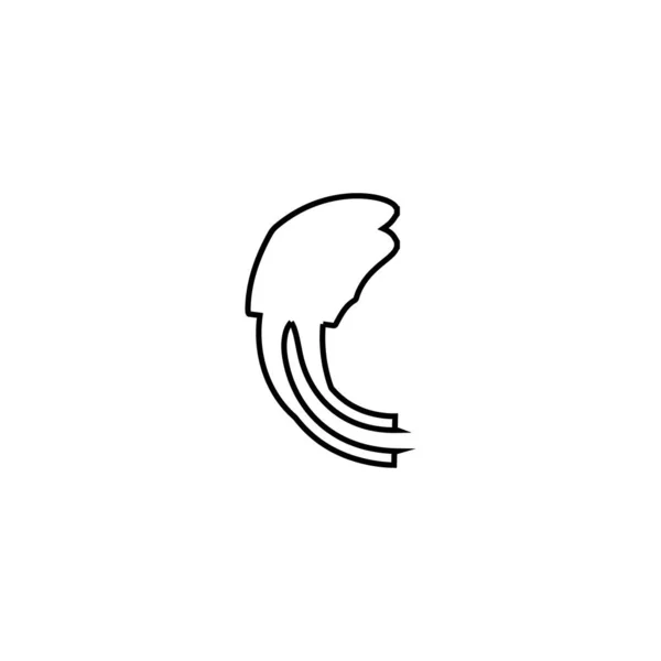Ikona Šňůry Želé Jednoduchý Styl Oceán Ryby Plakát Pozadí Symbol — Stockový vektor