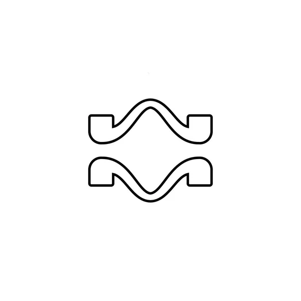 Icône Ligne Ornement Style Simple Ornement Affiche Arrière Plan Symbole — Image vectorielle