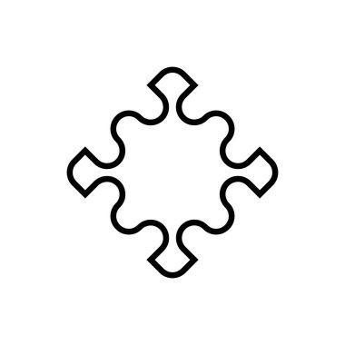 Tıbbi çizgi ikonu. Basit stil hastane posterleri. Klinik logo tasarım elemanı. Tişört baskısı. Çıkartma için vektör.