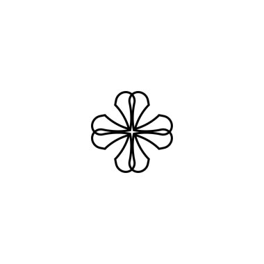 Hristiyan çapraz çizgi ikonu. Basit bir Hıristiyan dini poster sembolü. Logo tasarım elemanı. Tişört baskısı. Çıkartma için vektör.