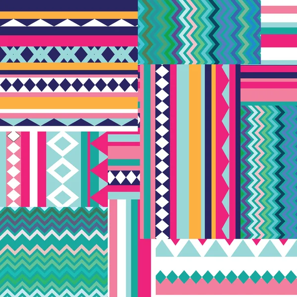 Dikişsiz vektör aşiret doku. aşiret vektör desen. renkli 