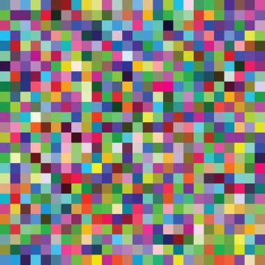 Arka plan. Çok renkli pikseldir. Tüm renkleri. Vecto