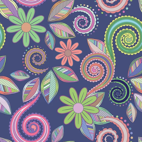 Sorunsuz soyut çizilmiş çiçek desenli. Muhteşem sorunsuz 