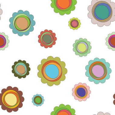 Retro çocuk arka plan vektör çizim