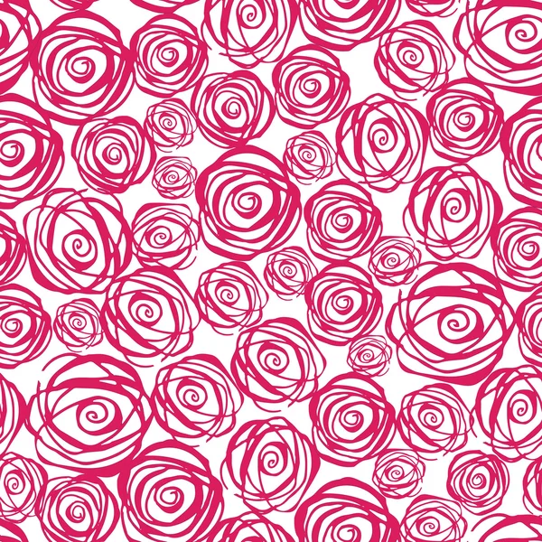 Suluboya soyut pembe Gül ile sorunsuz çiçek desenli.