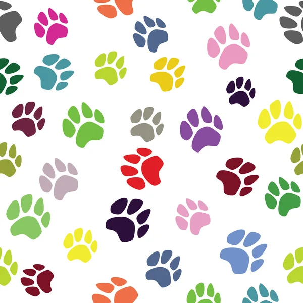 Hayvan sorunsuz vektör desen pençe ayak izi.