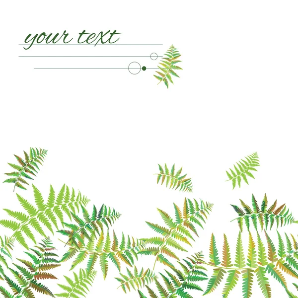 Yeşil vektör arka plan soyut yapraklar. 